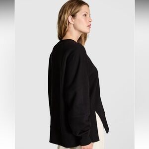 PINK Campus Fleece Tunic Crew Sweatshirt